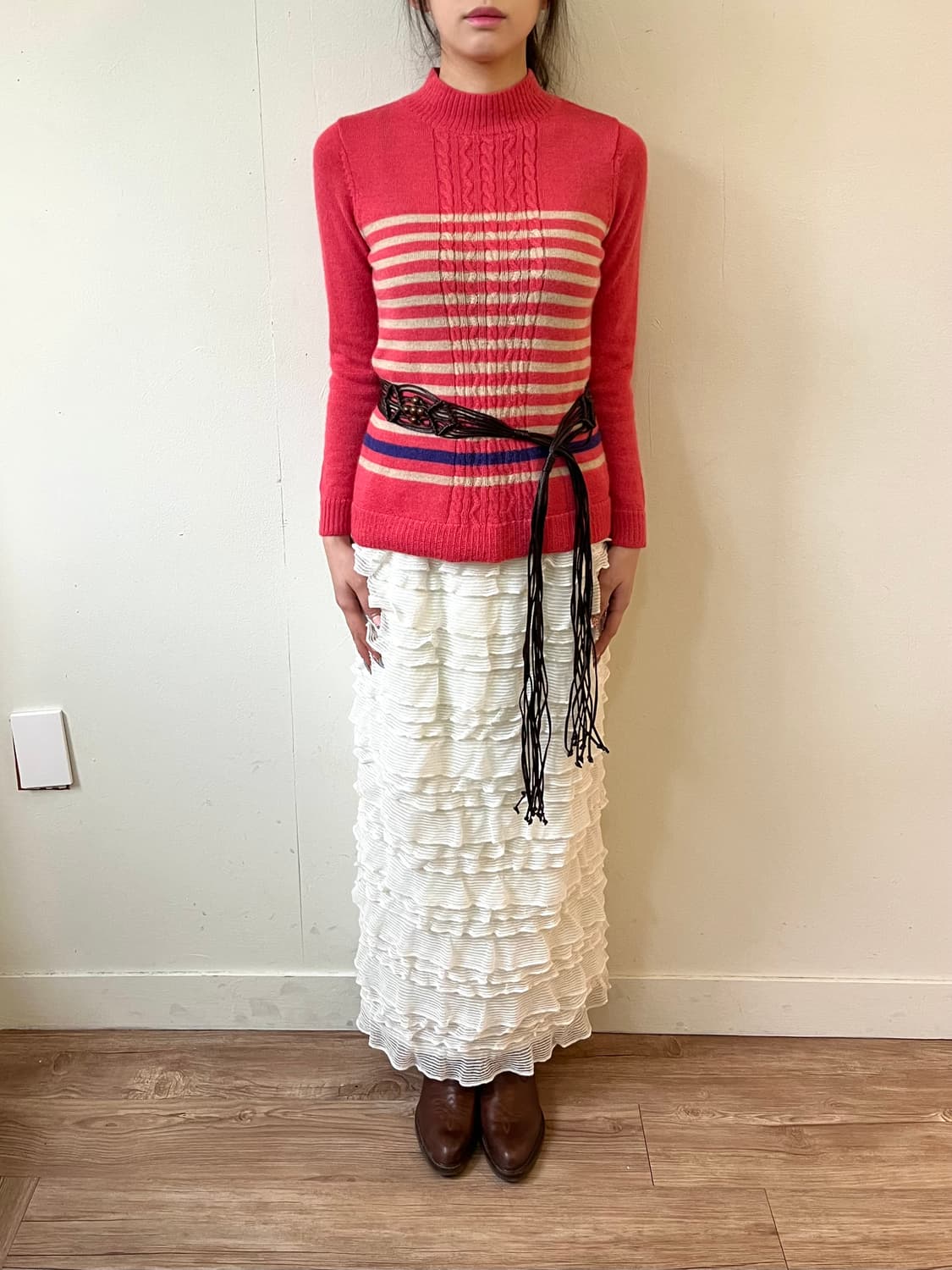 THE SHOP TK 화이트 프릴 스커트 상품이미지7