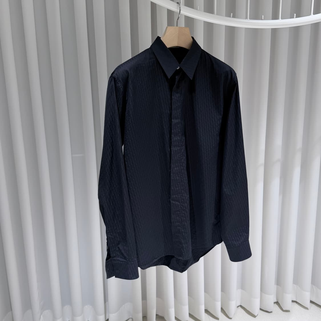 (A+/40) / 디올 오블리크 셔츠 블랙 자카드 상품이미지3