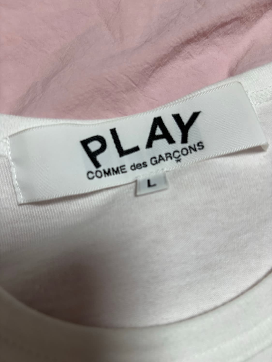 꼼데가르송 PLAY 리버스 반팔 사이즈 L 상품이미지4