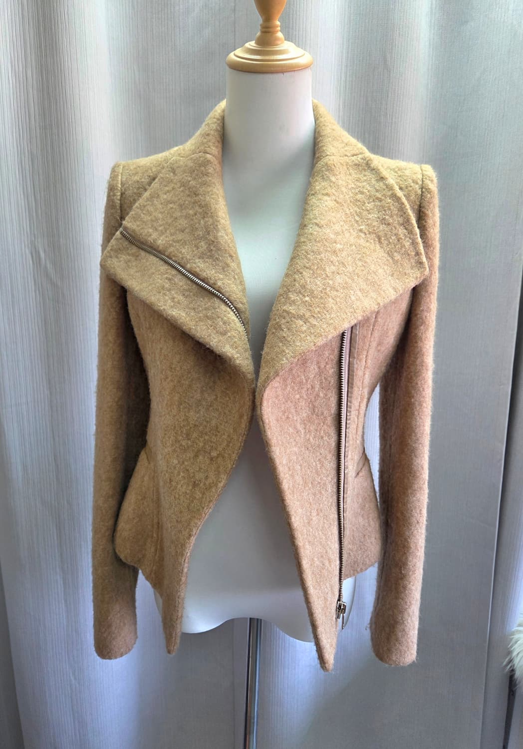 TIME 모 자켓 베이지S #  상품이미지5