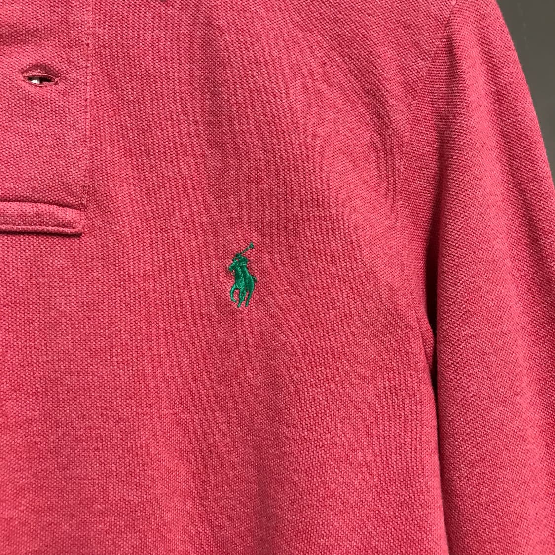 폴로 랄프로렌 PK 긴팔 카라티 핑크 S(W) 상품이미지4