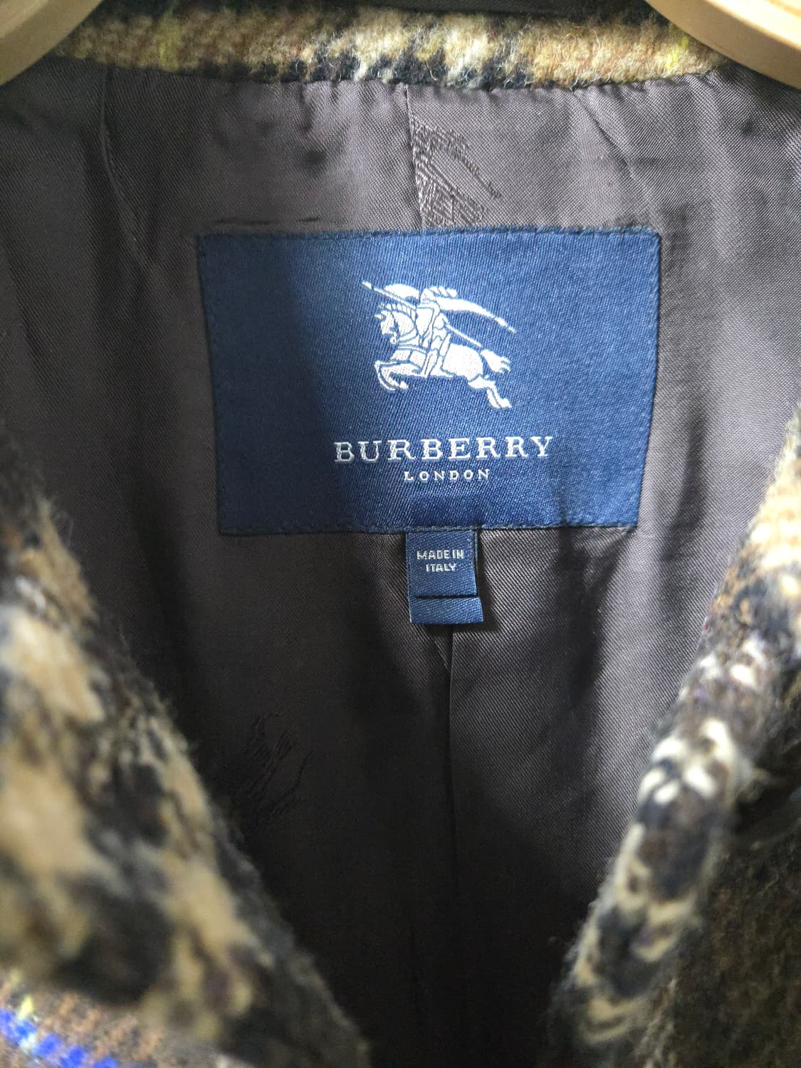 버버리 체크 100% 울코트 55 상품이미지4