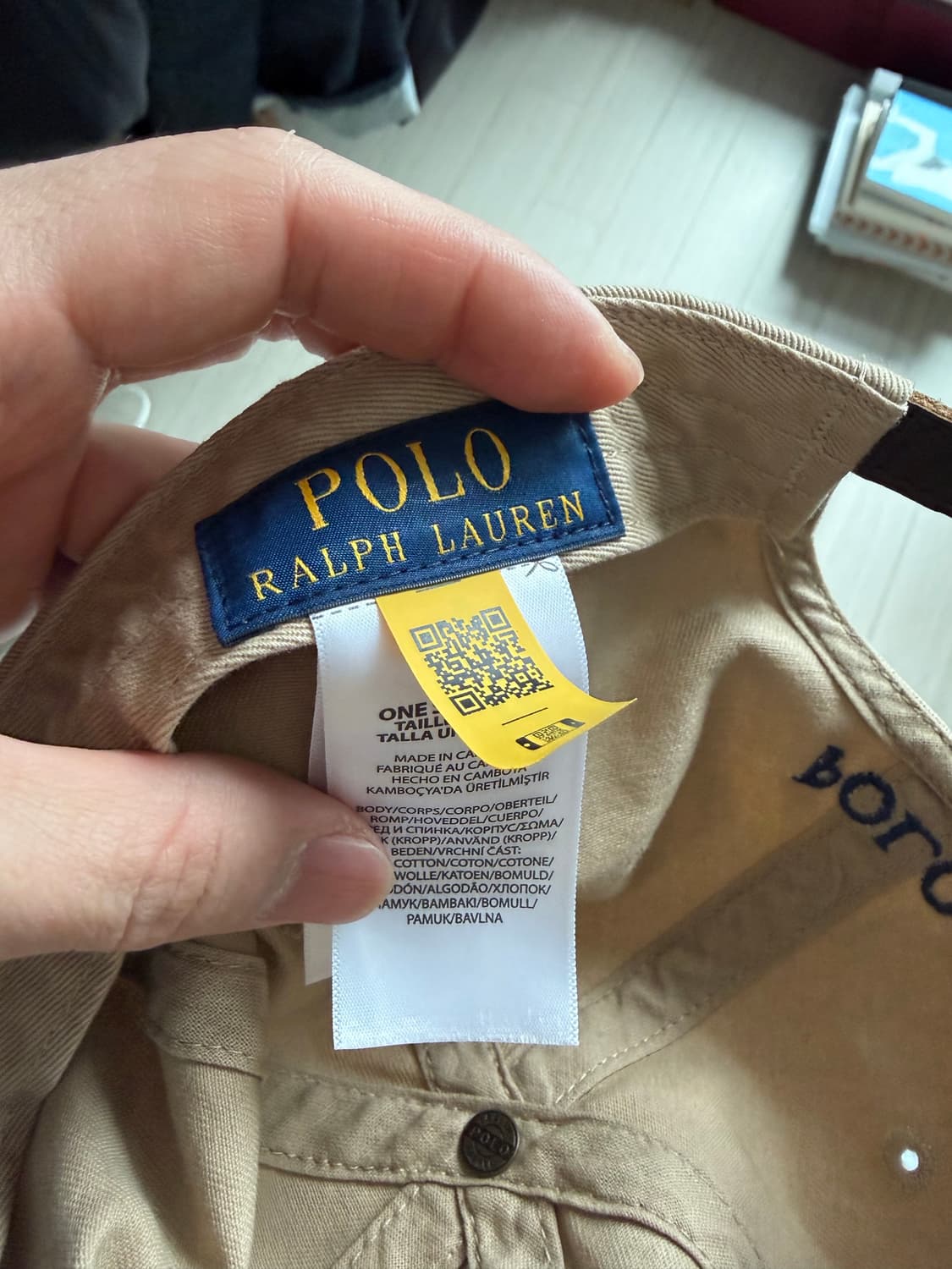 폴로 모자 베이지 상품이미지4