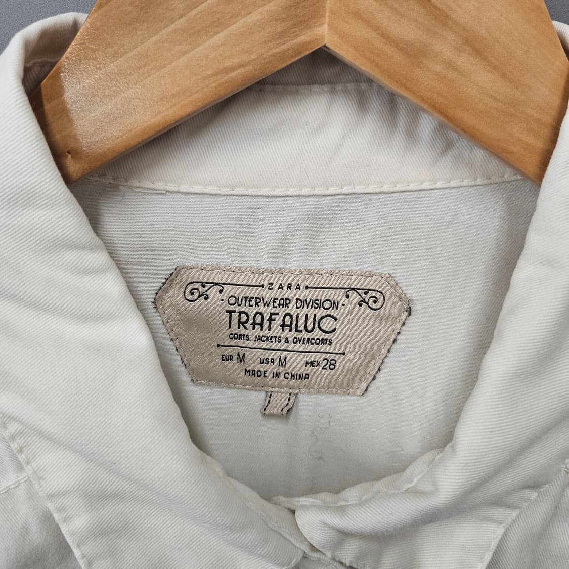 자라 아이보리 코튼 자켓 상품이미지5