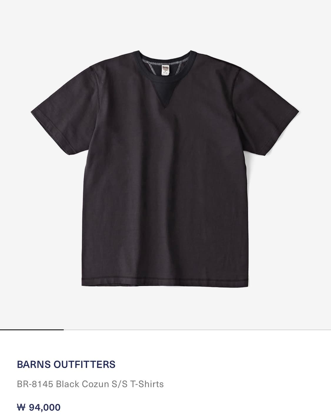 반스아웃피터스 티셔츠, XXL, 블랙 상품이미지4