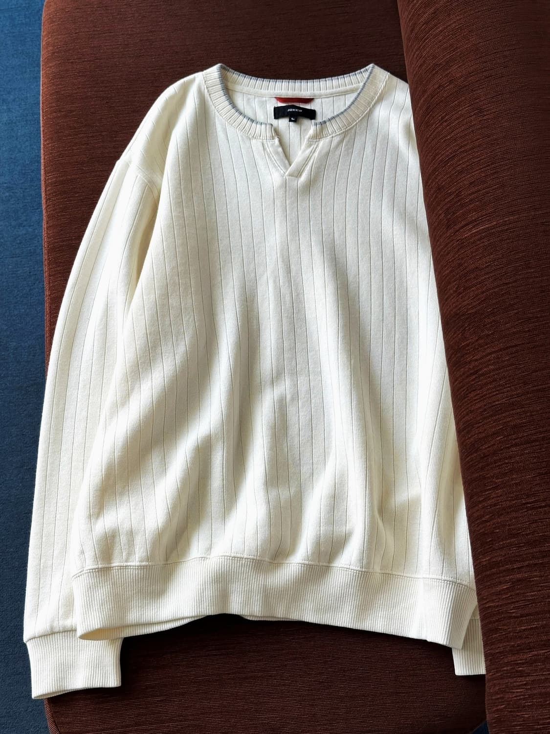 Design neck high gauge knit P/O 상품이미지4