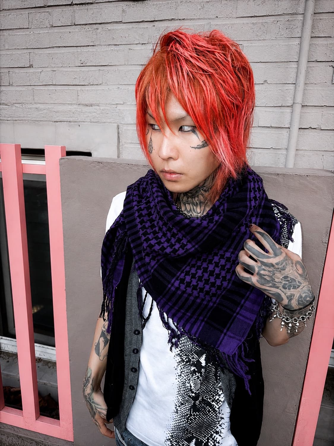 Purple Fringe Scarf  상품이미지1