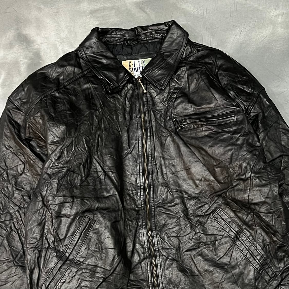  city streets 리얼레더 자켓 y14987 상품이미지3