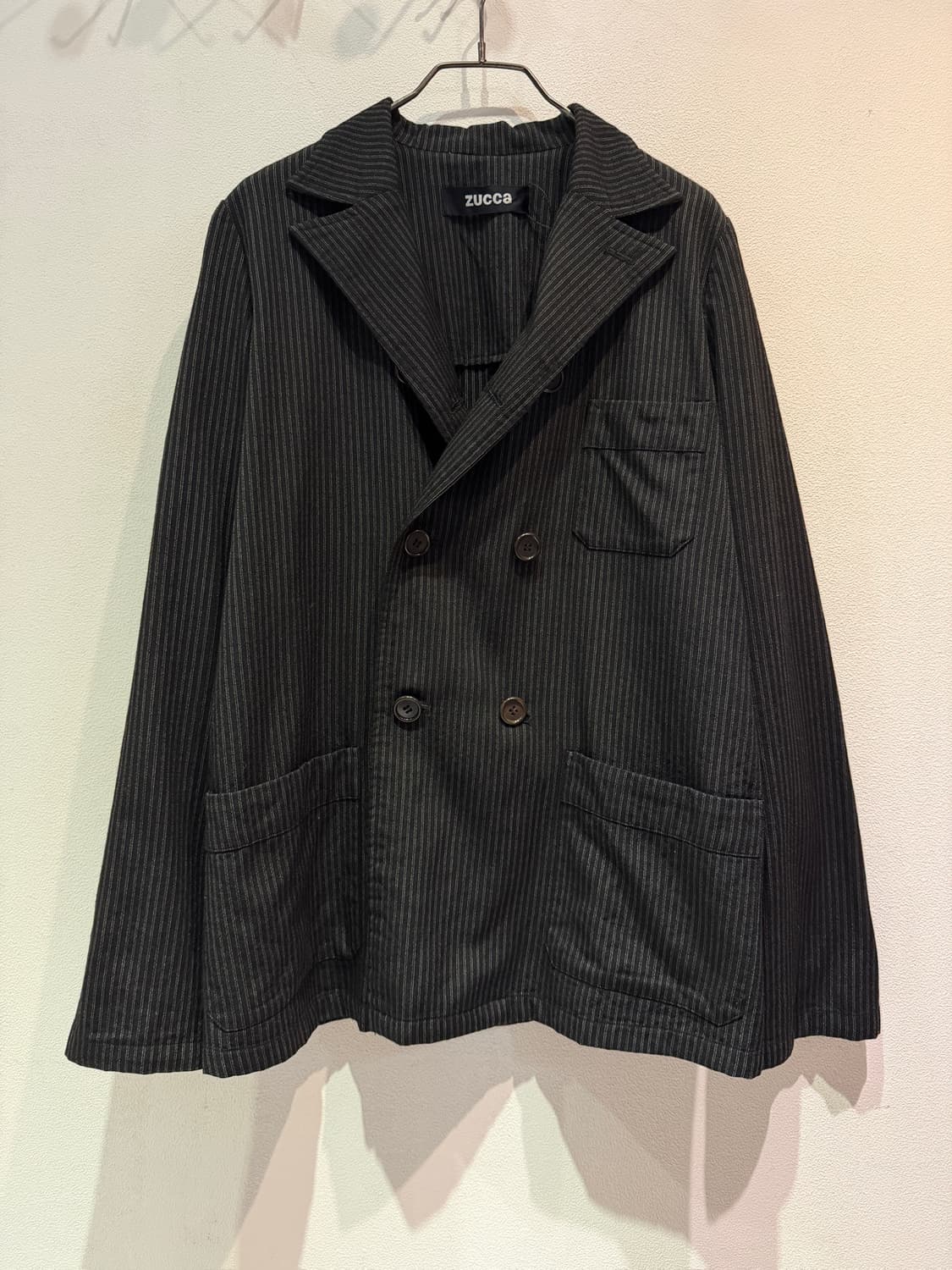 ZUCCA 스트라이프 더블 자켓 (Made In Japan) 상품이미지2