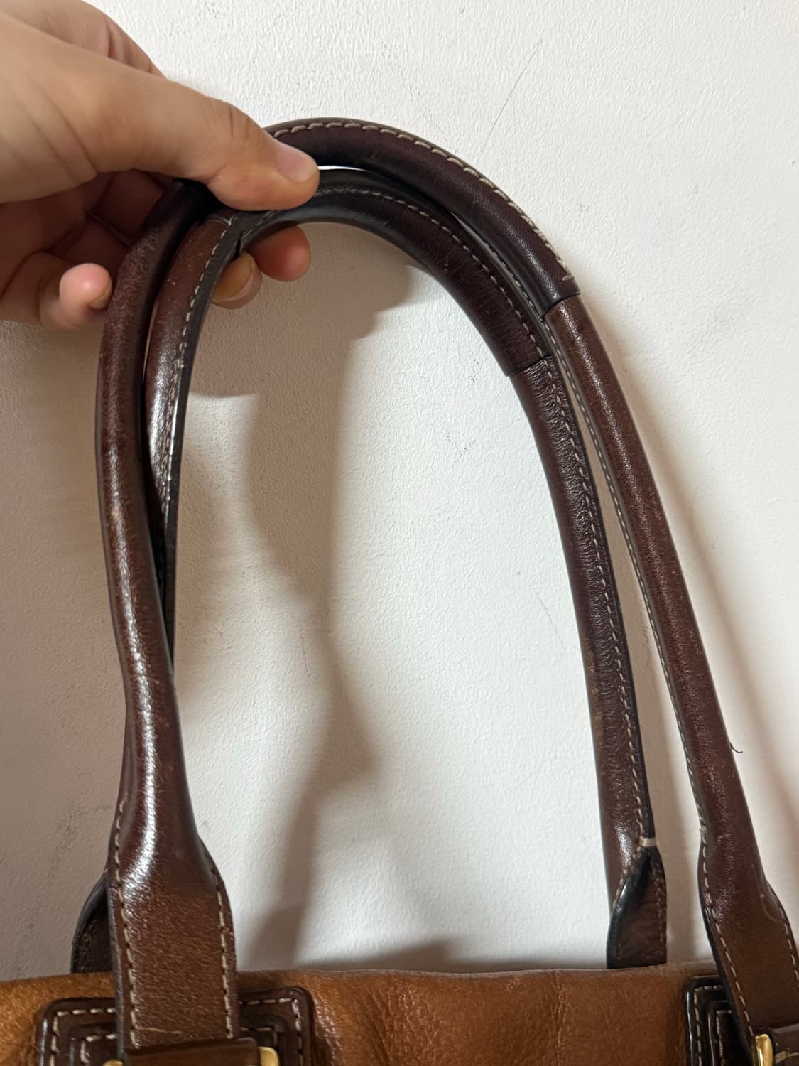 코치 빈티지 브라운 풀레더 숄더백 보스턴백 미디움 상품이미지6