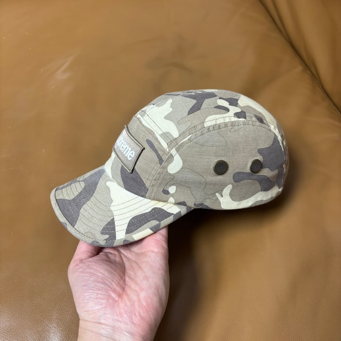 슈프림 캠프캡 모자 박스로고 23ss 밀리터리 카모 스톤 상품이미지5