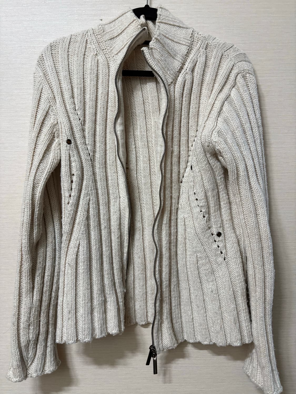 나체 nache 니트집업 상품이미지2