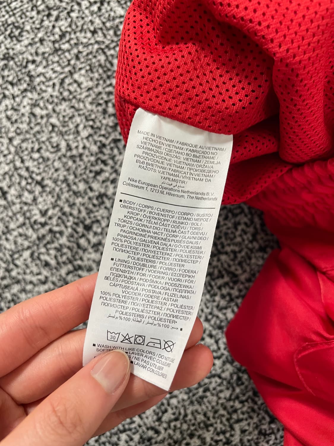 빈티지9. 나이키 우븐 라인드 플로우 숏팬츠 반바지 레드 안감 메쉬 상품이미지5