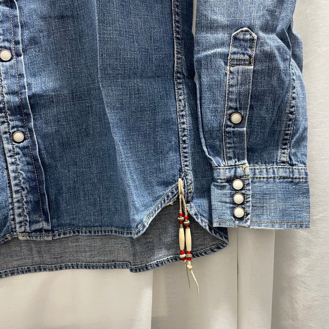 레미릴리프/ 데님 웨스턴 셔츠/ L 상품이미지6