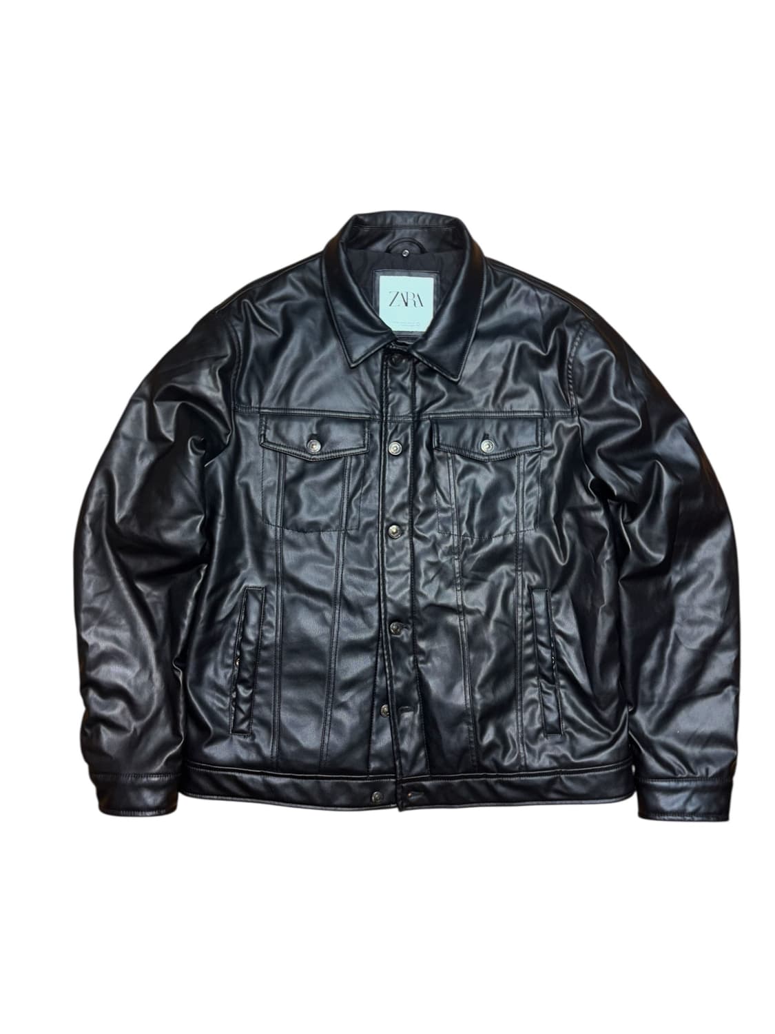zara 자라 레더 트러커 자켓 상품이미지1