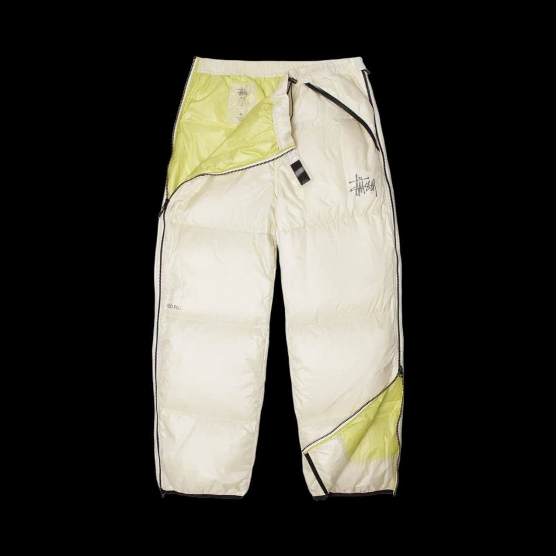 스투시 마이크로 립스탑 다운팬츠 800필 패딩바지 본컬러 상품이미지1