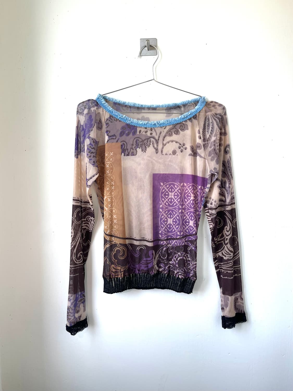 Ethnic mesh top 상품이미지1