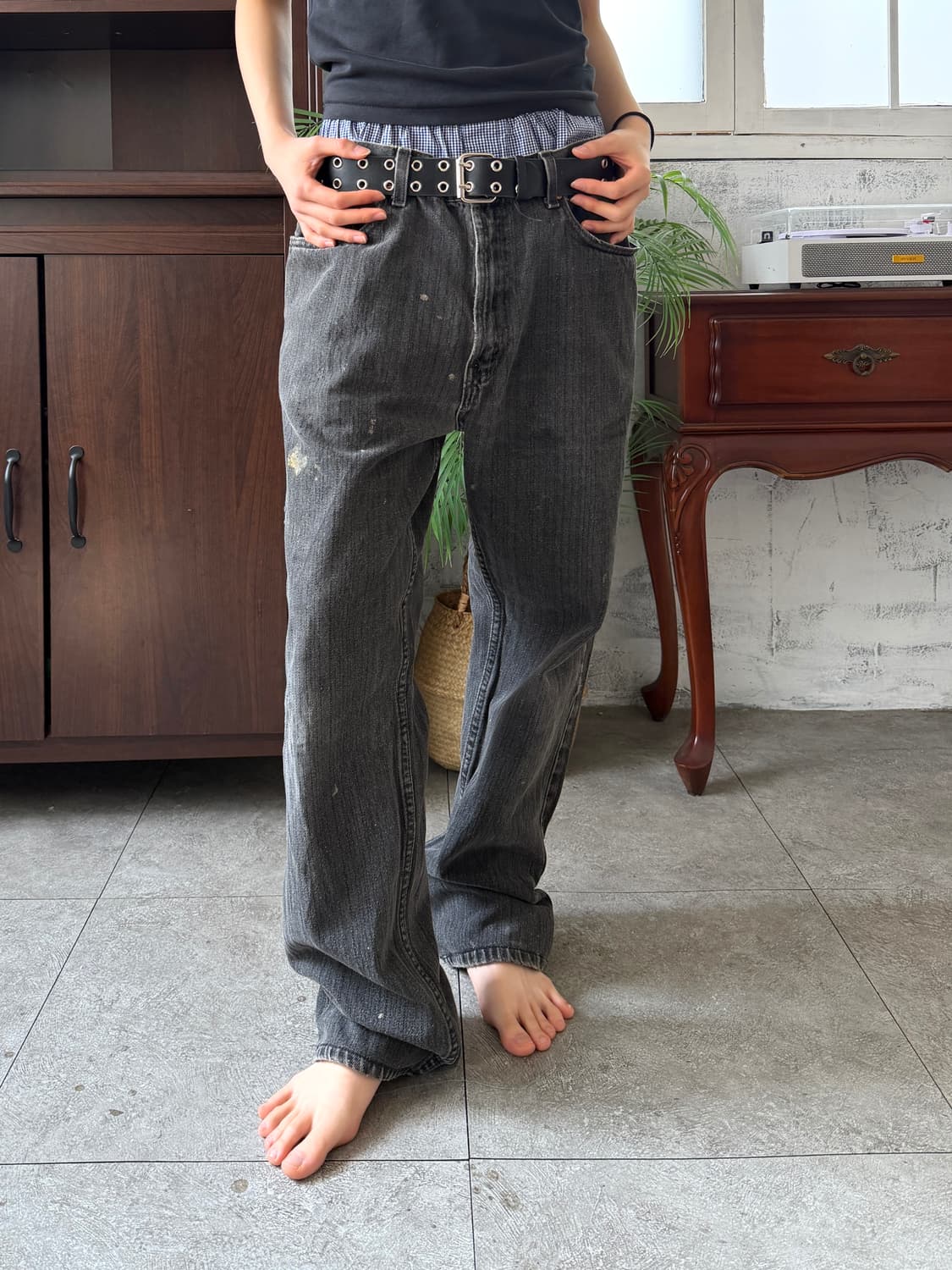 리바이스 505 블랙  상품이미지5