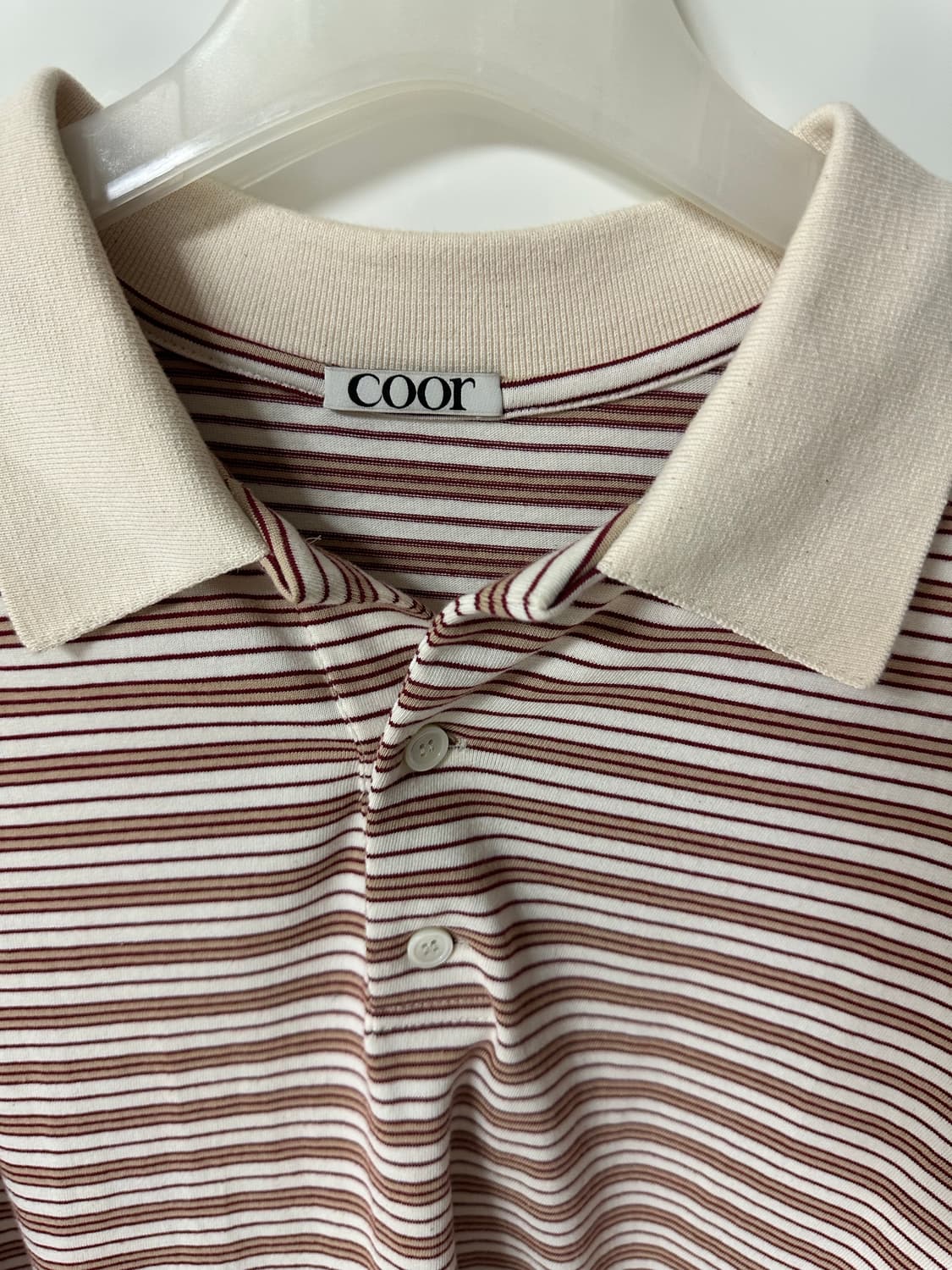 Coor 쿠어 스트라이프 긴팔 티셔츠  상품이미지2