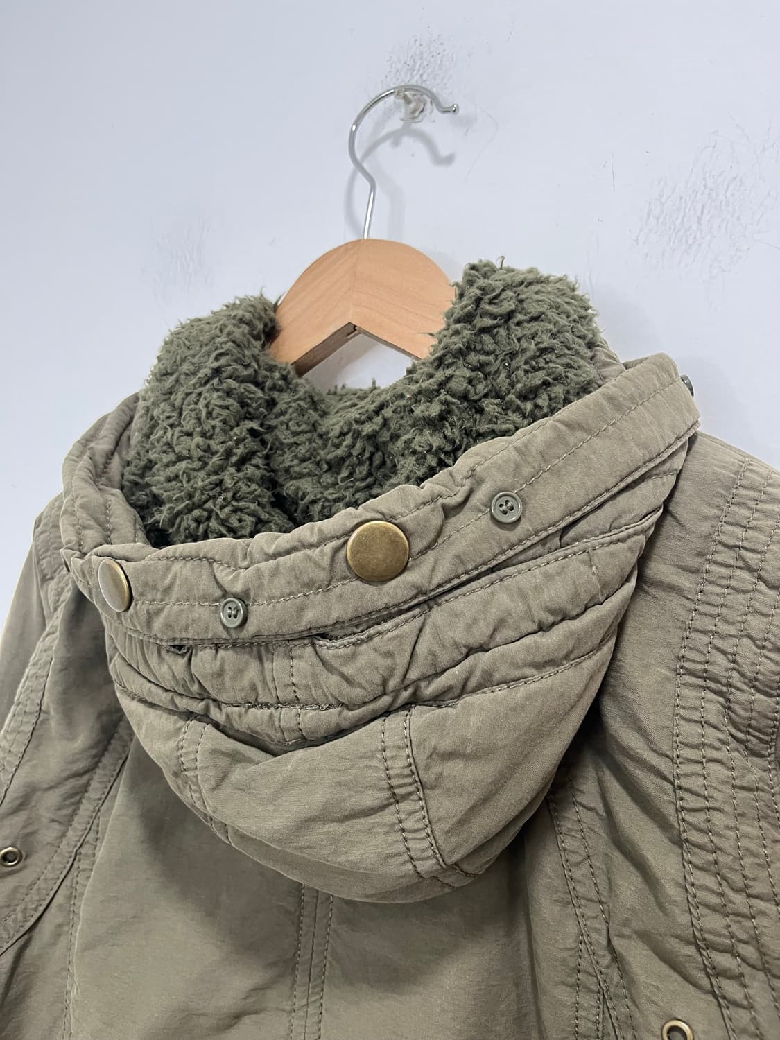 Ozoc 락펑크 버클 버튼 야상 자켓  상품이미지8