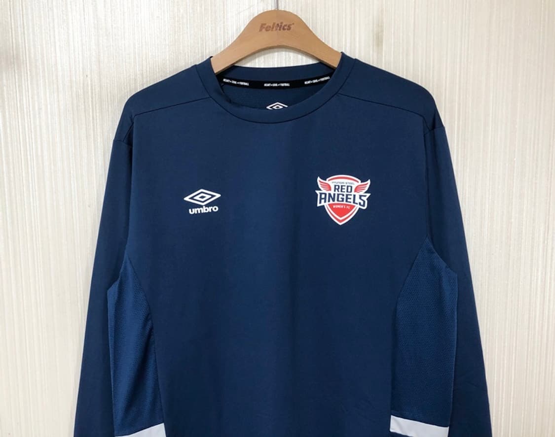 WK리그 엄브로 인천 현대제철 레드엔젤스 선수실착 트레이닝셔츠 XL 상품이미지2