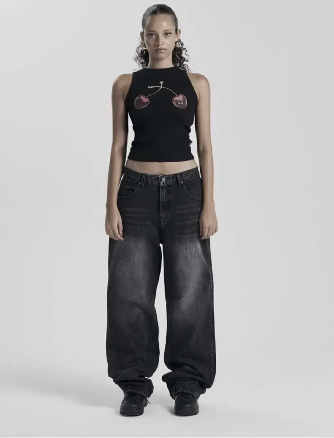 오도어 Nas raw wide denim in black 상품이미지1