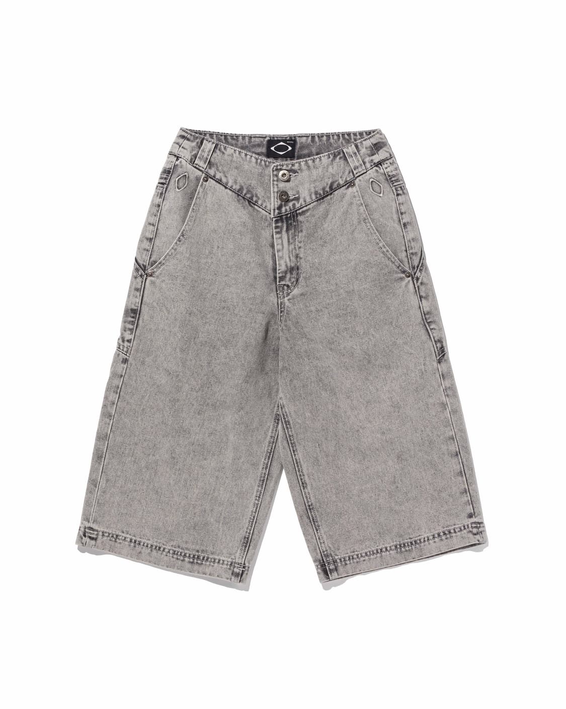 미스치프 워시드 버뮤다 팬츠 블리치드 그레이 WASHED BERMUDA 상품이미지1