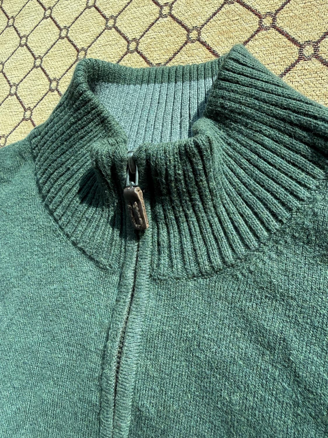 Eddie Bauer그린 집업 니트 상품이미지4