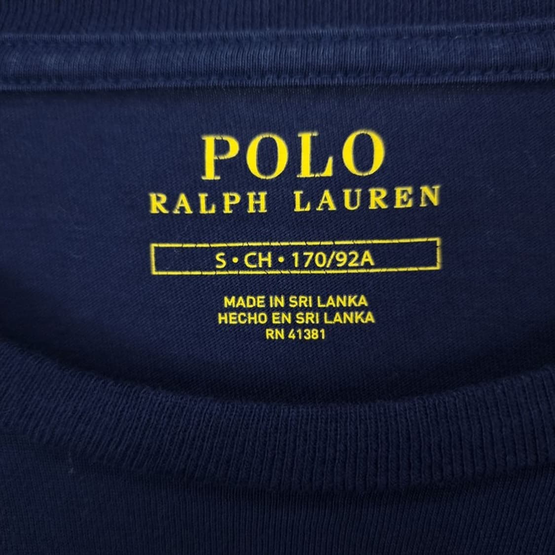 [폴로 랄프로렌] 포니 로고 자수 롱슬리브 긴팔티 네이비 M19803 상품이미지7