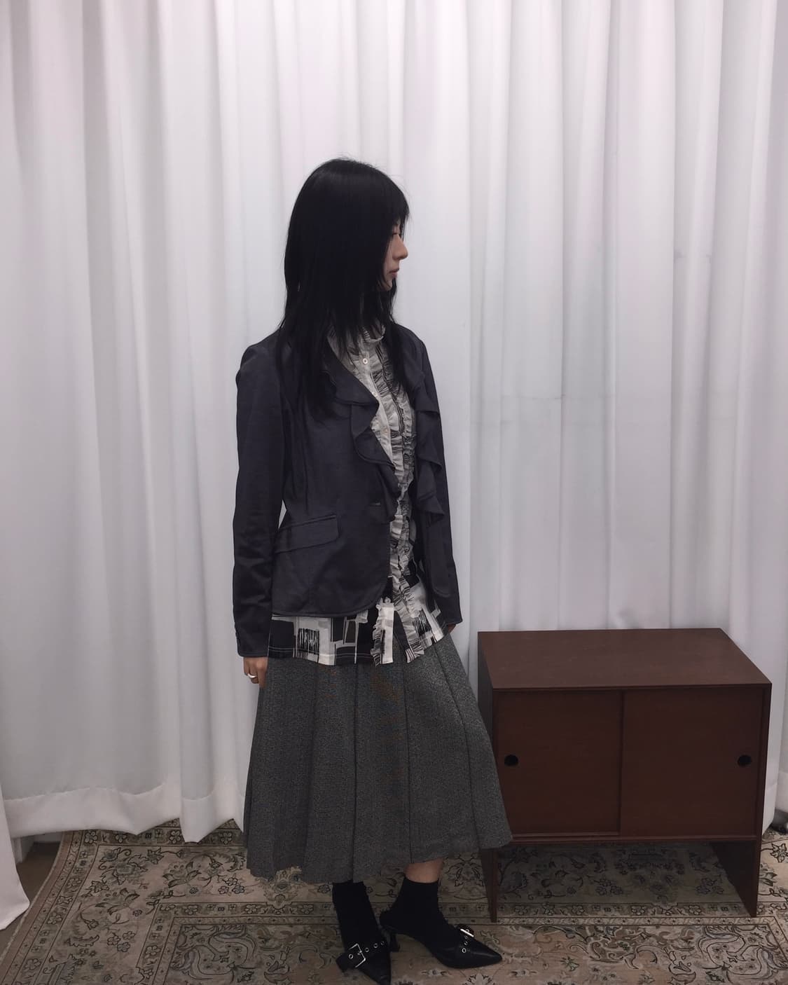 프릴 블레이저 상품이미지3