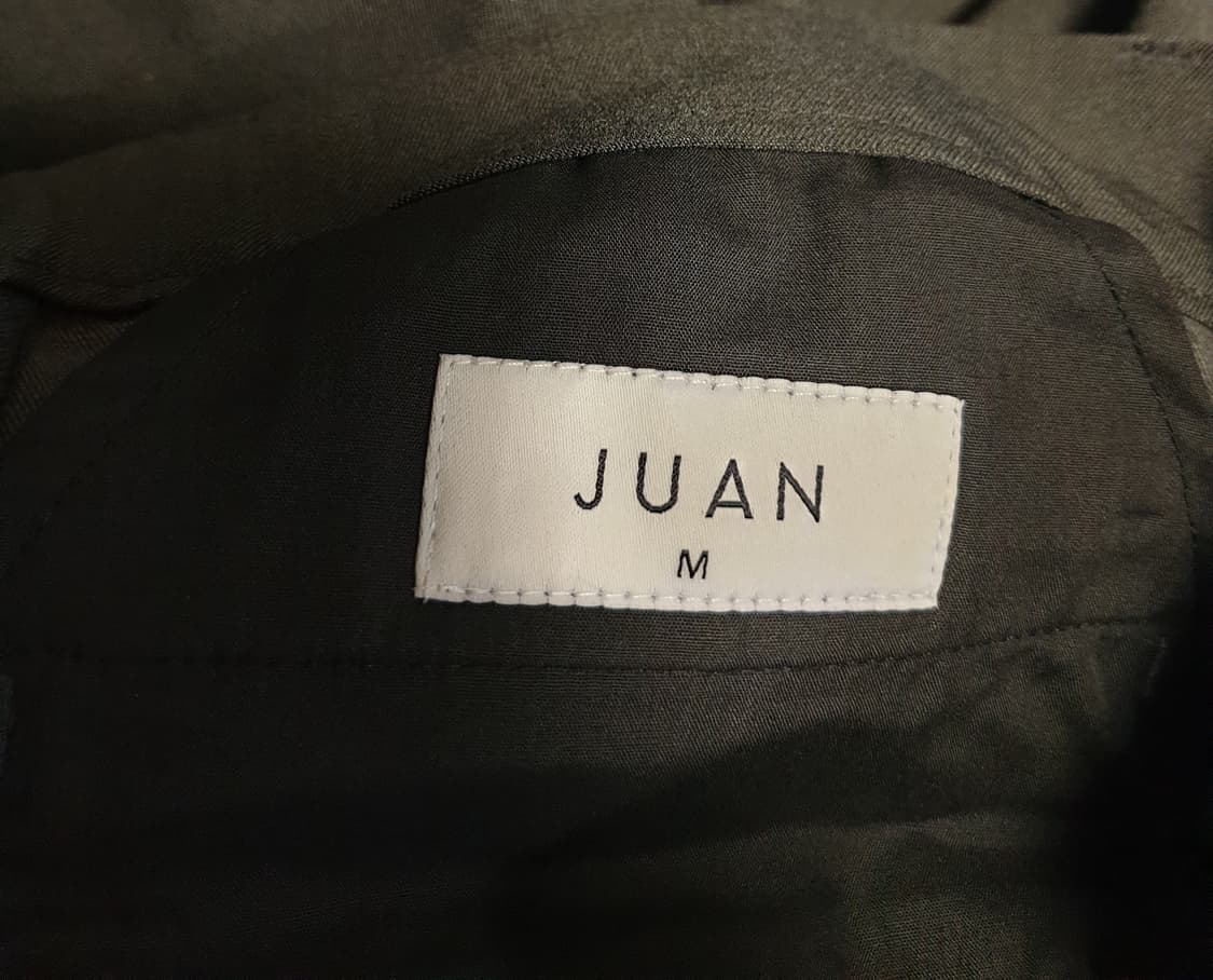 주앙옴므 투플리츠 고정버튼 와이드 슬랙스 미디엄그레이 (M) 상품이미지4