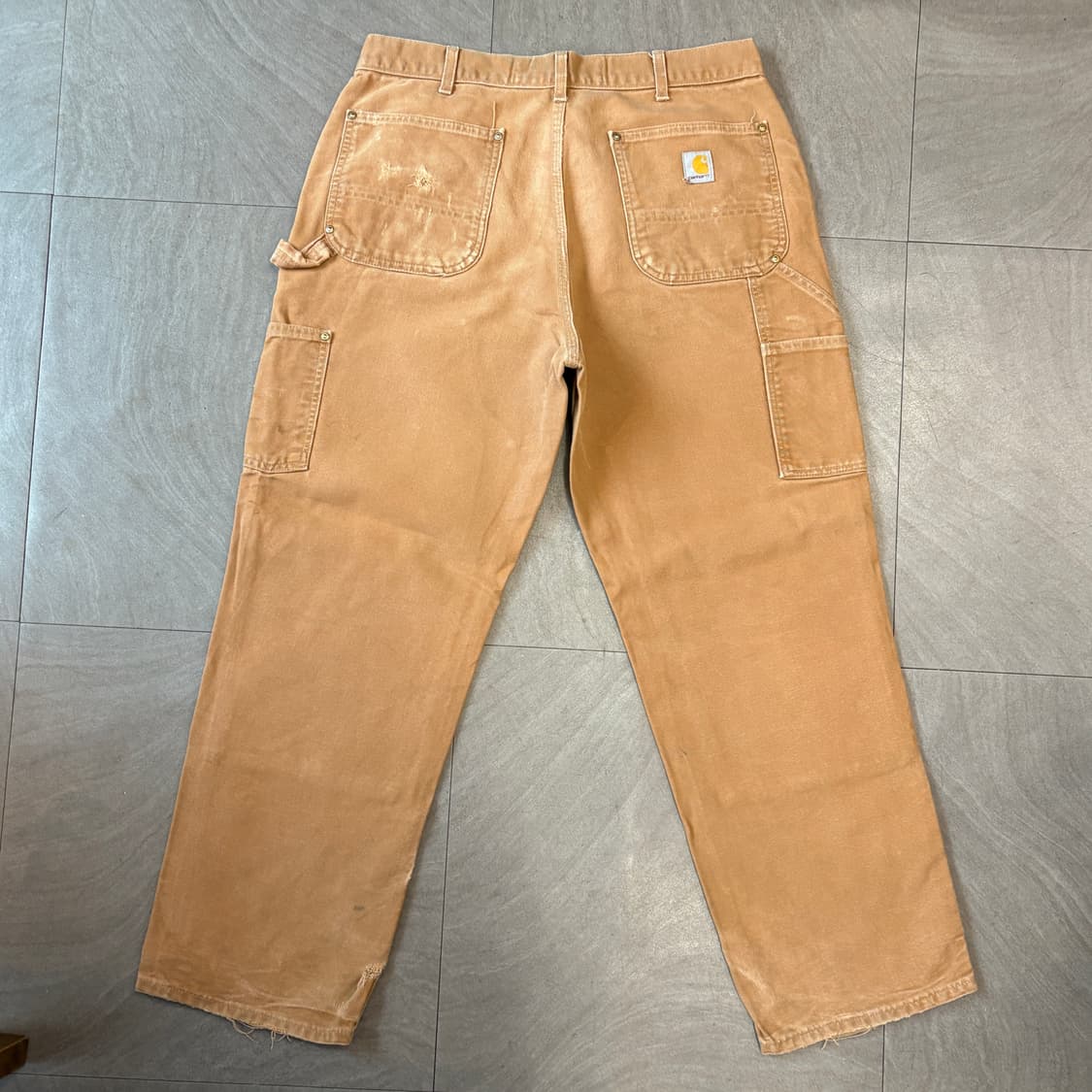 Carhartt 칼하트 오리지널 브라운 더블니 팬츠 바지 상품이미지6