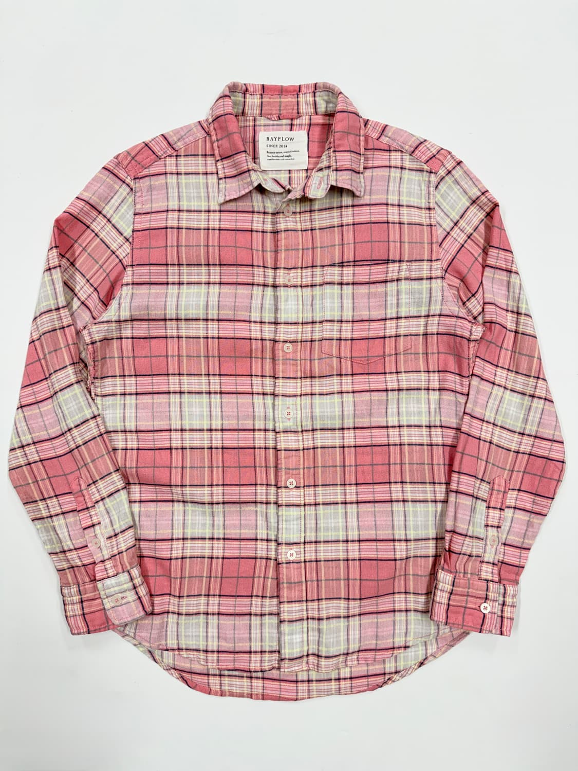 BAYFLOW 체크 플란넬 셔츠 상품이미지1
