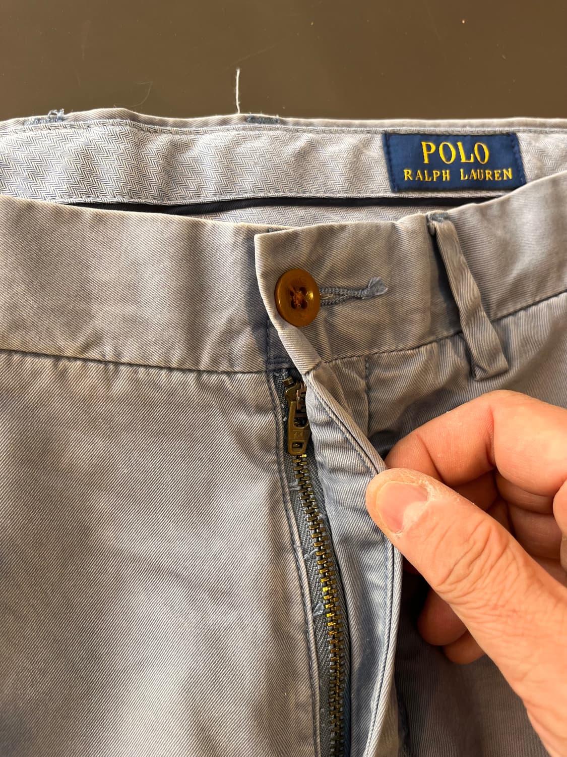 폴로 랄프로렌 슬림핏 라이트 블루 치노 팬츠 상품이미지4