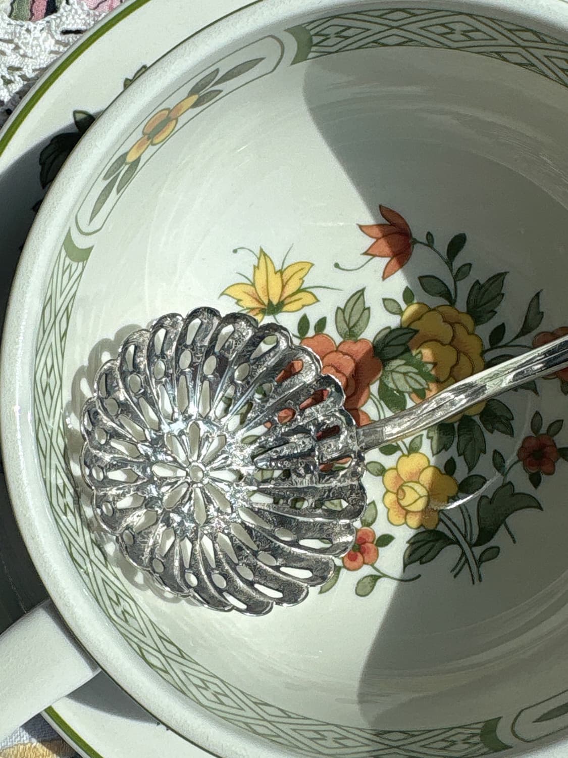 빈티지 실버플레이트 슈가 시프터 티 스트레이너 상품이미지3