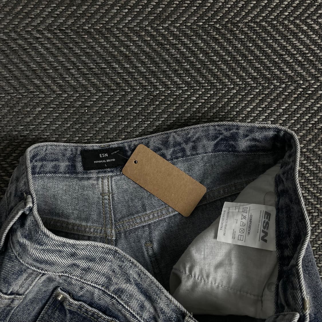 ESN 빈티지 워시드 유틸리티 데님 카고 팬츠y 4509 상품이미지5