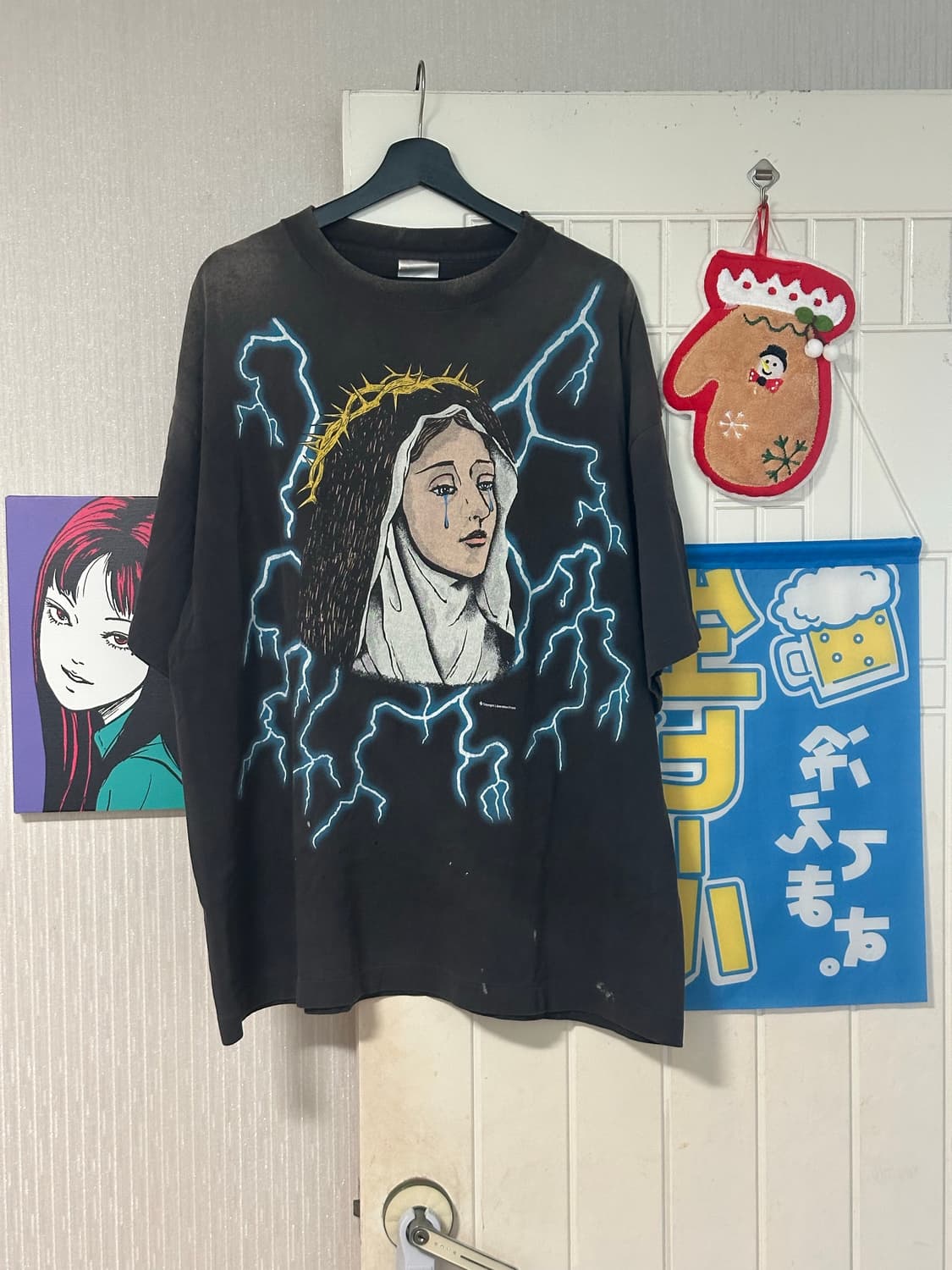 [XXL]세인트 미카엘 (Saint Mxxxxxx) 마리아 프린팅 티셔츠 상품이미지2
