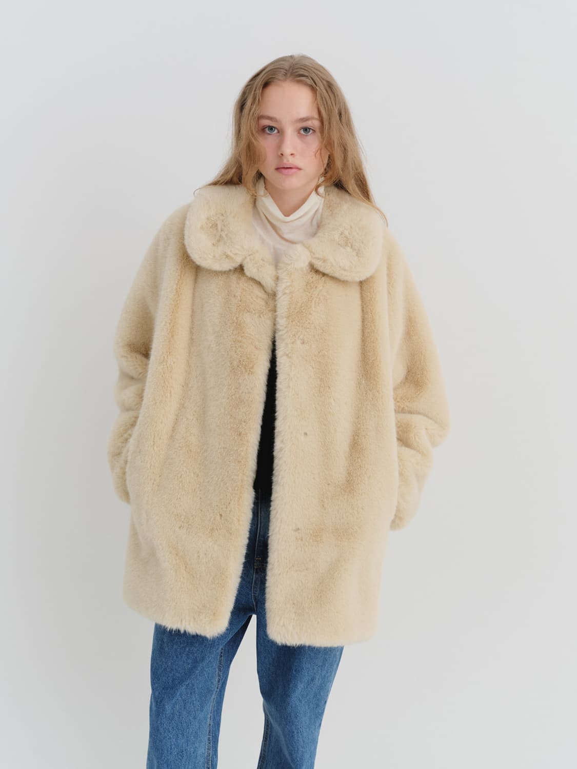 리본빛 Ribbonbit 에디트퍼 퍼코트 상품이미지2