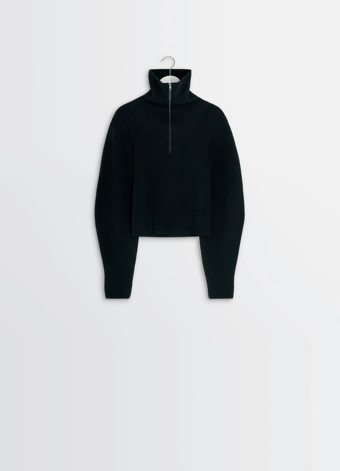 [XS,S,M]르메르 25fw 립 ZIPPED SWEATER/블랙 상품이미지6