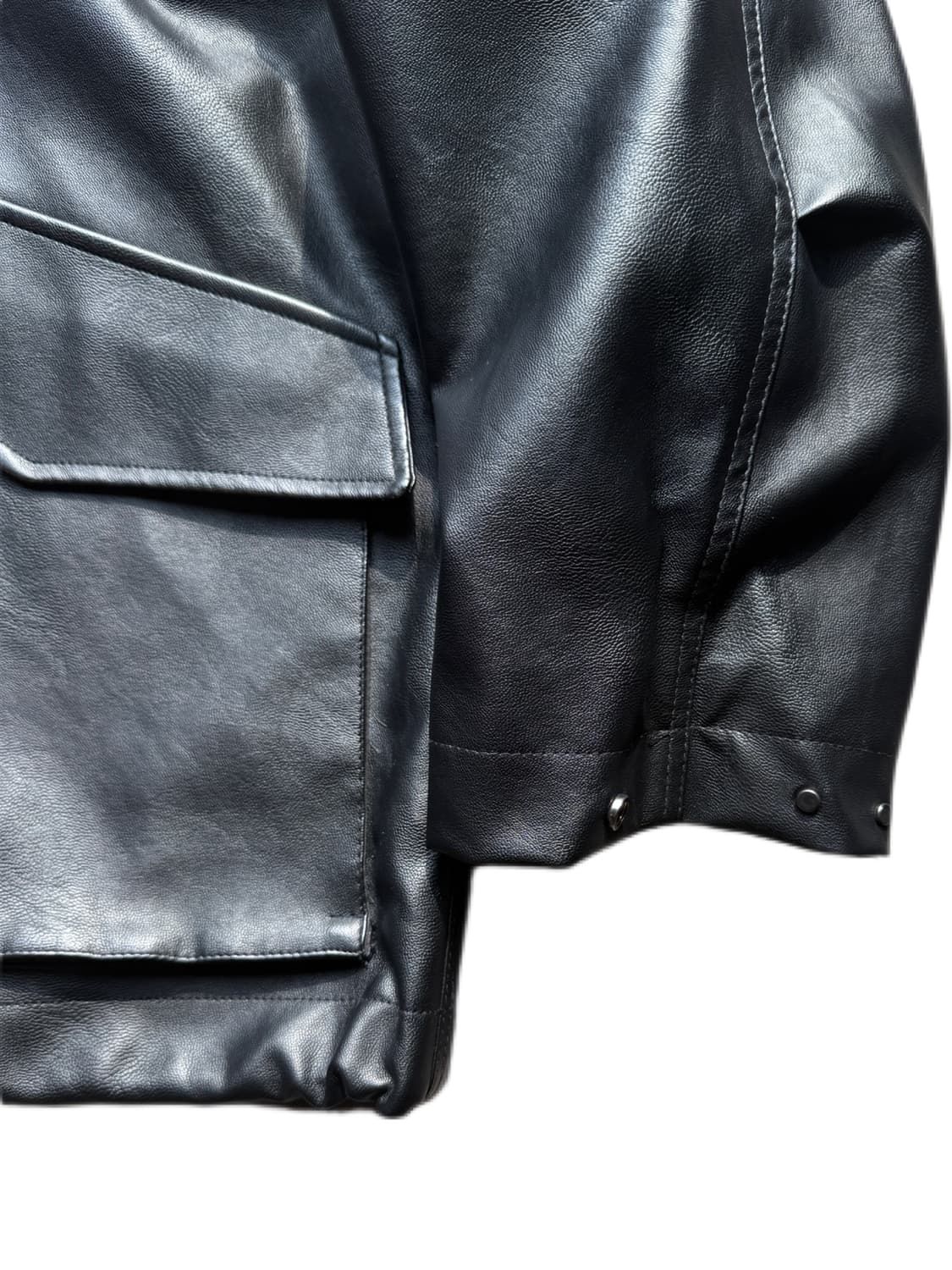 WYM 페이크레더 자켓 M(2XL) 상품이미지5