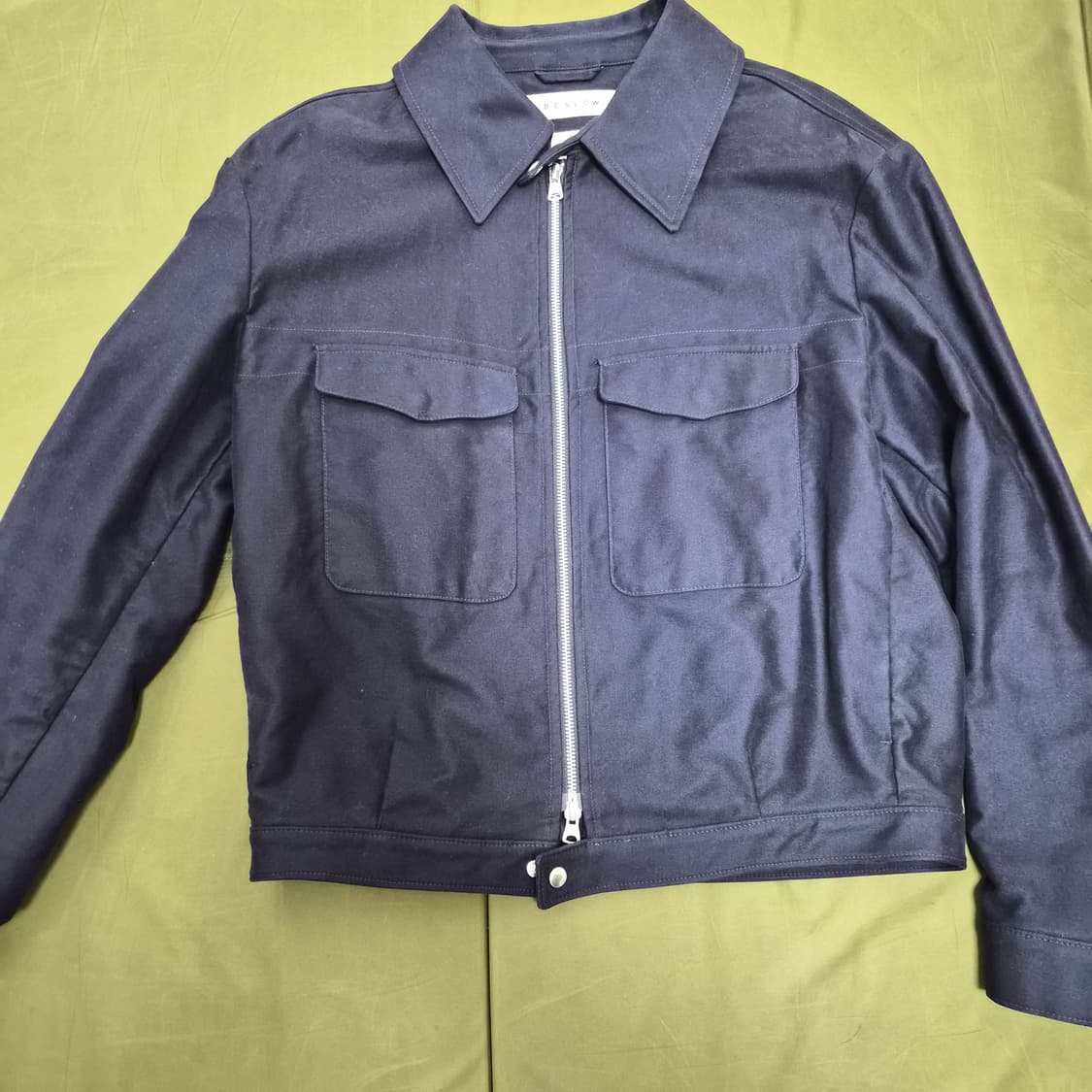 비슬로우 MOLE SKIN MILITARY ZIP-UP JACKET 상품이미지1