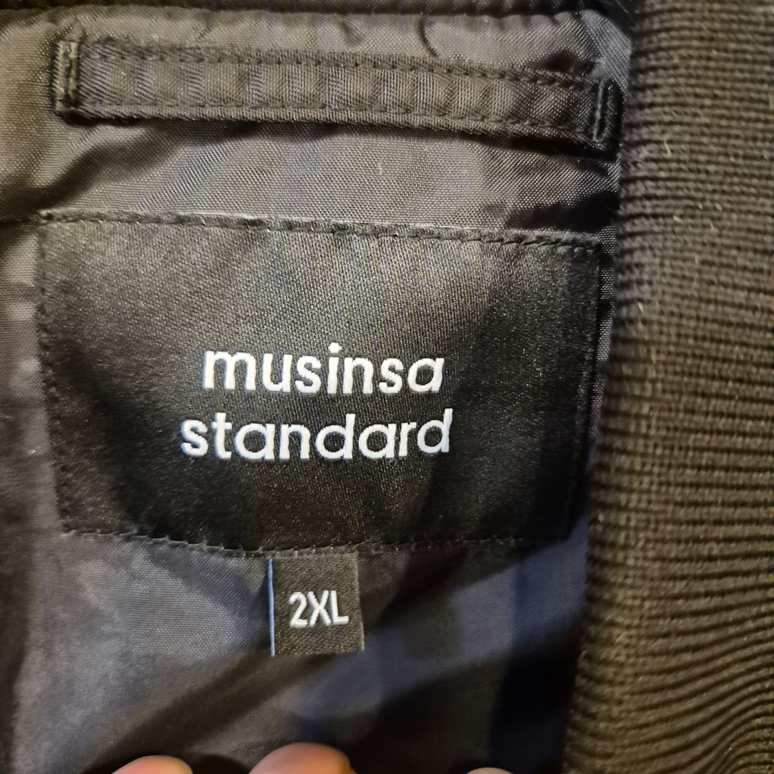 2XL(착샷잇음) 무신사 블랙 MA-1 항공점퍼  상품이미지5