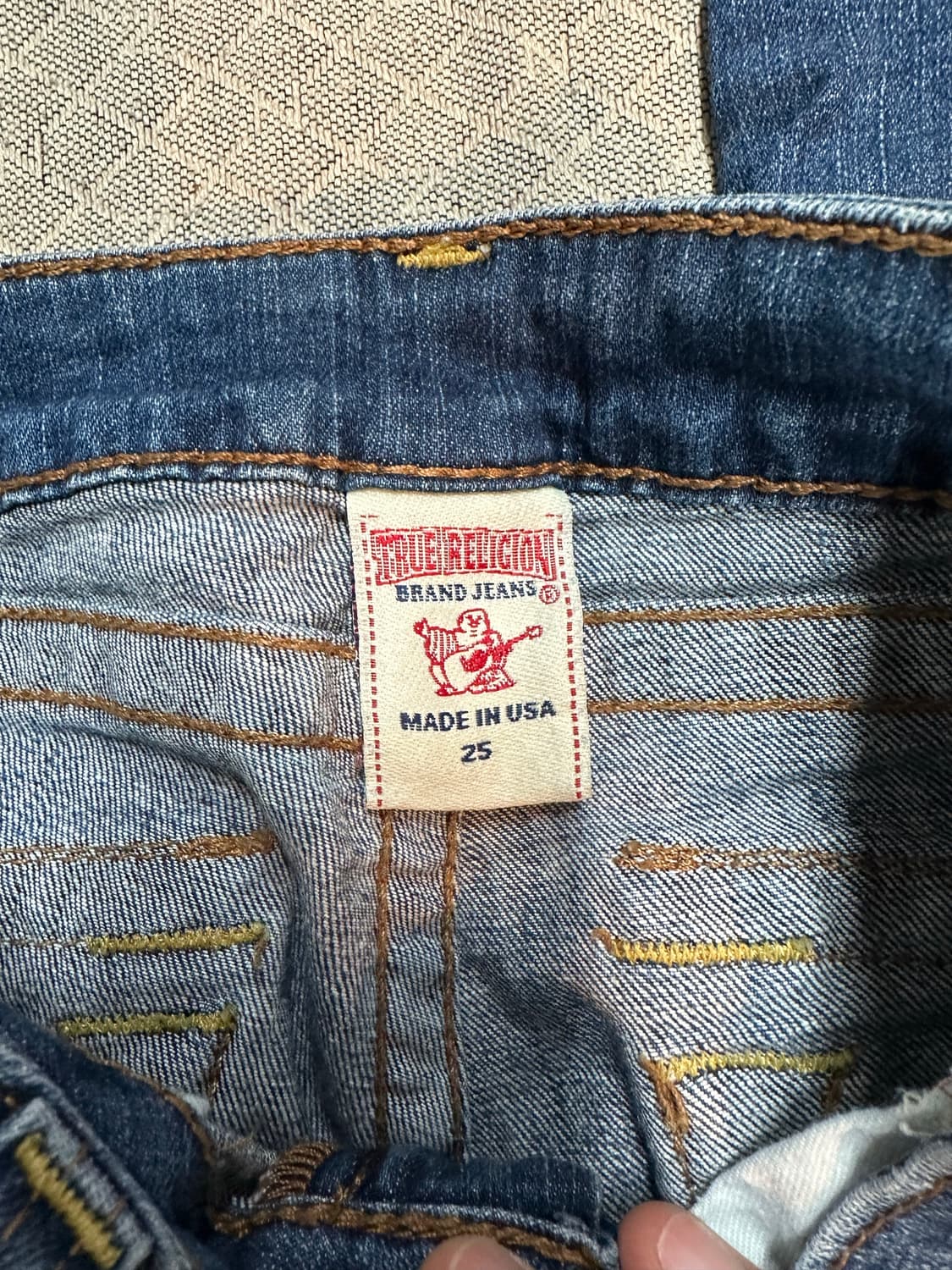 00’s USA 트루 릴리젼 카프리 데님 상품이미지4