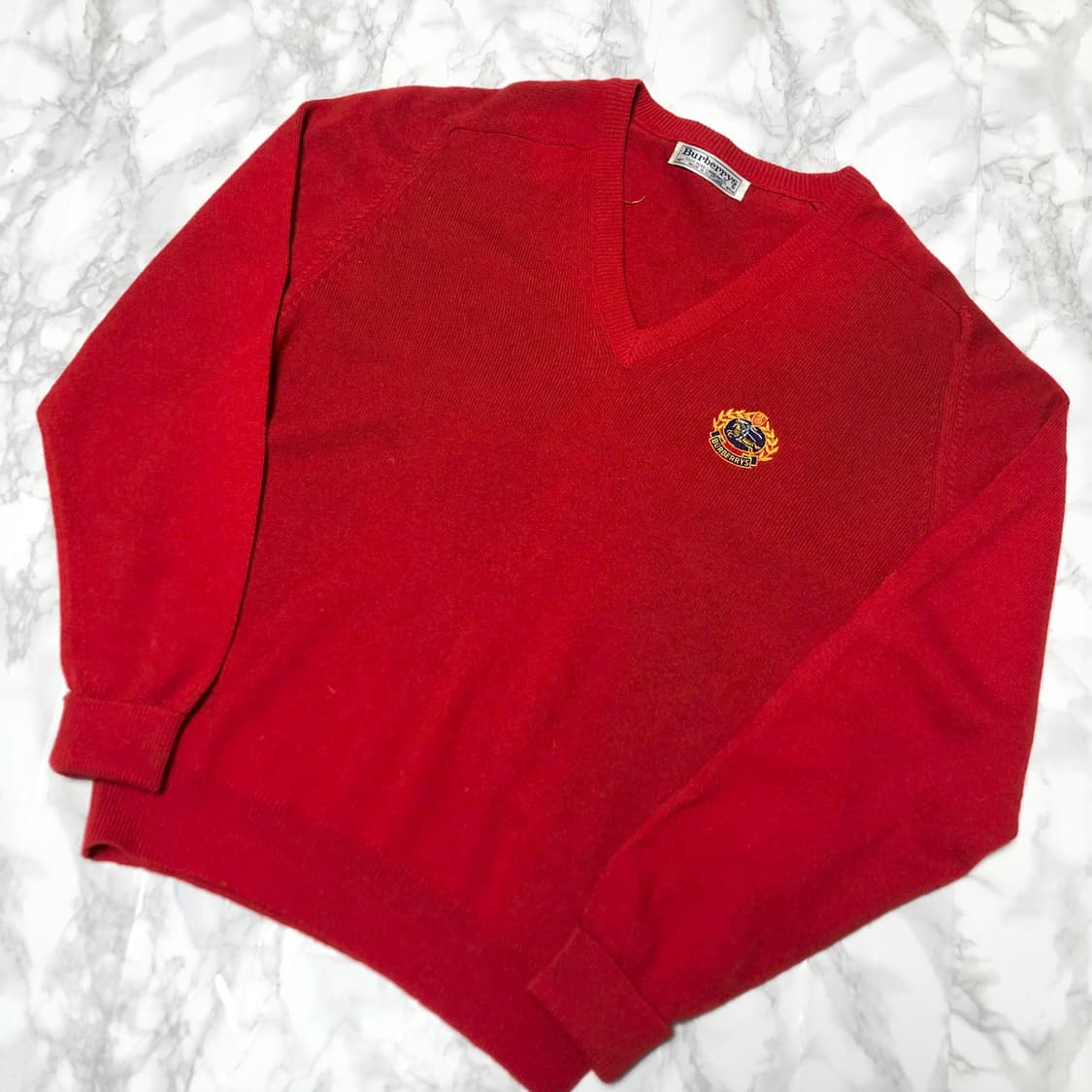 버버리 정품 니트 램스울 남성용 브이넥 상품이미지1