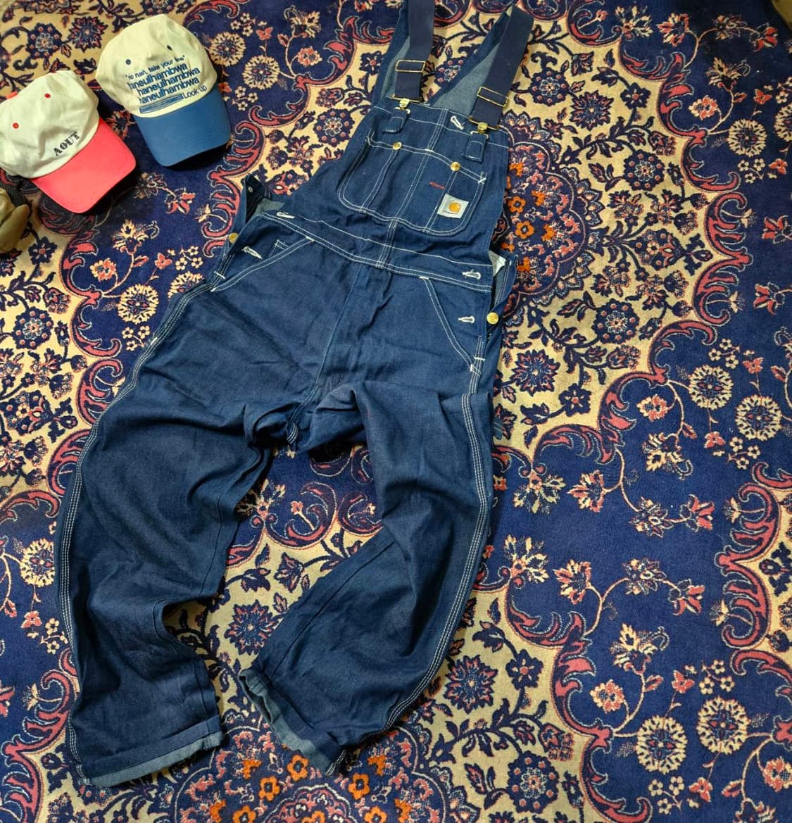 칼하트 데님 카펜더 루즈핏 멜빵 셋업 
 상품이미지1