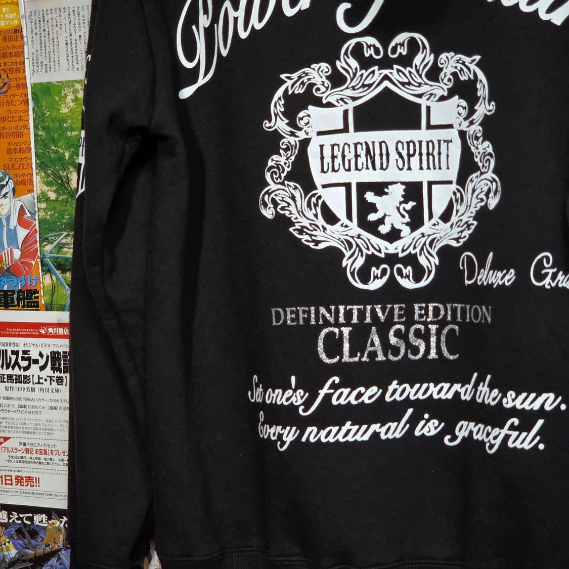 JPN 빈티지 펑크 레터링 프린팅 후드티 상품이미지7