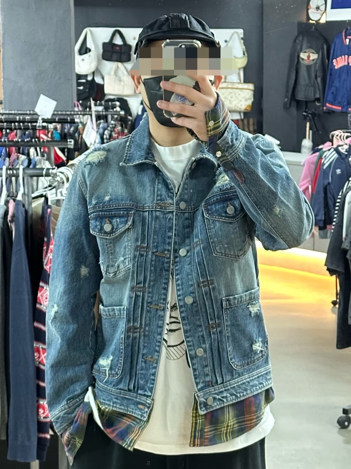 🔥DEXXTER 디스트로이드 레이어드 데님 자켓입니다🔥 상품이미지1