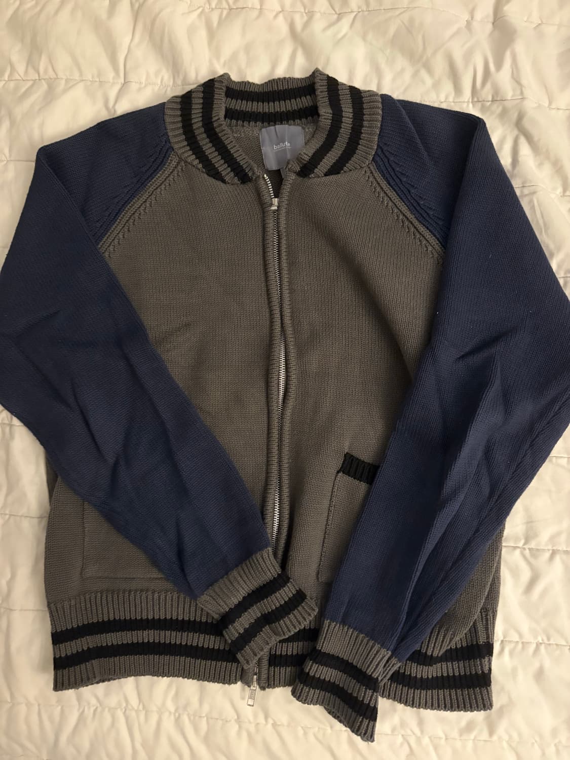 발루트 베이스볼 니트집업 2사이즈 상품이미지4