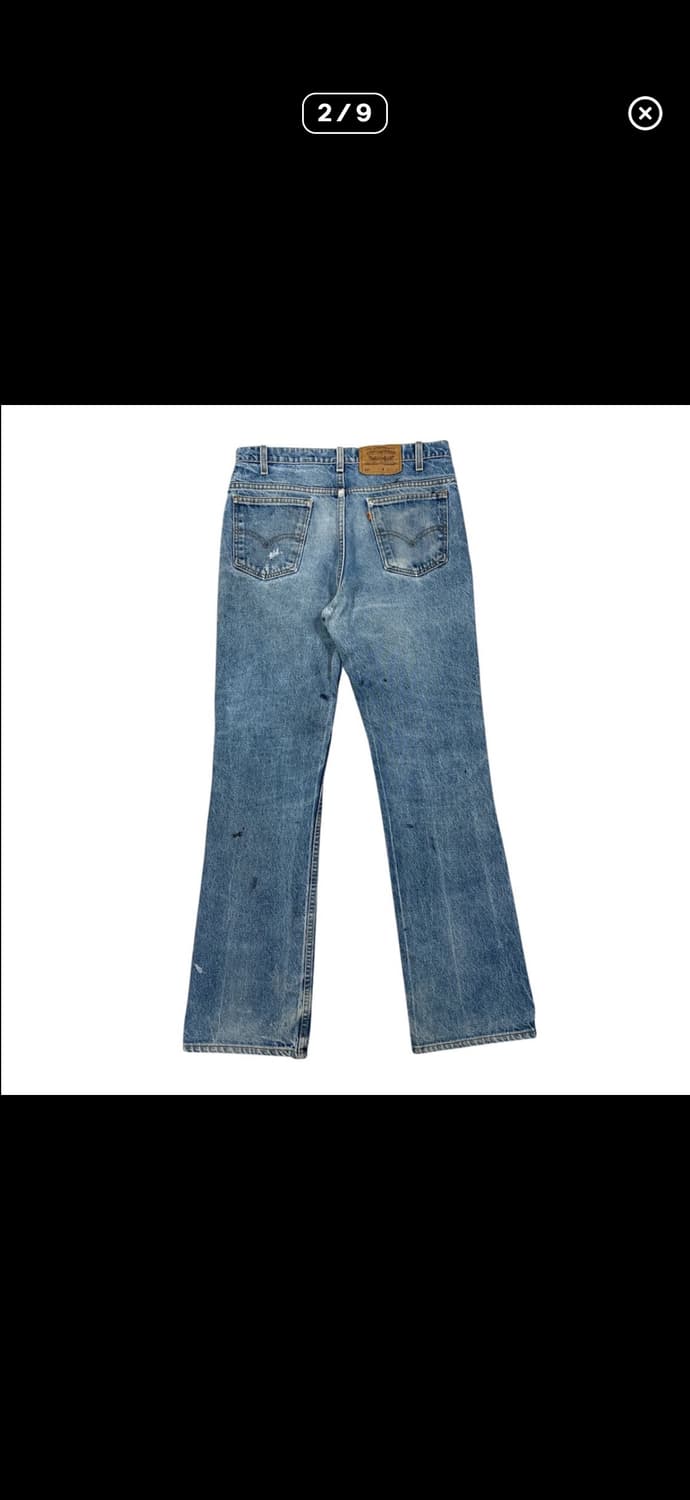 90s Levi’s usa 517 오렌지탭 플레어 데님 연청 상품이미지2