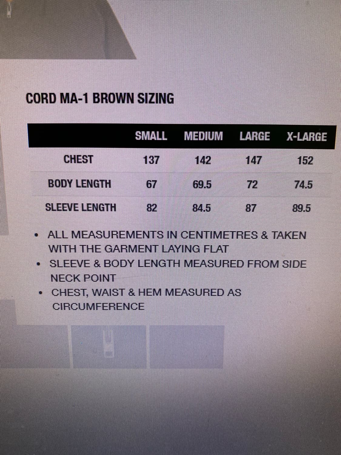 [s] 팔라스 코듀로이 ma-1 자켓 브라운 상품이미지3